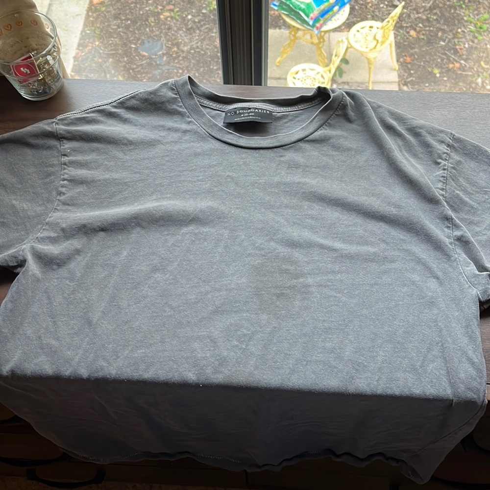 Distressed grey t-shirt